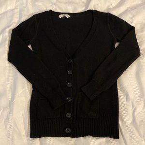 Aeropostale Black Button Cardigan